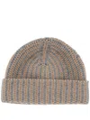 Lorena Antoniazzi Ribbed Hat In Multi