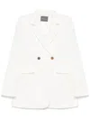 Lorena Antoniazzi Herrington Pattern Blazer In White
