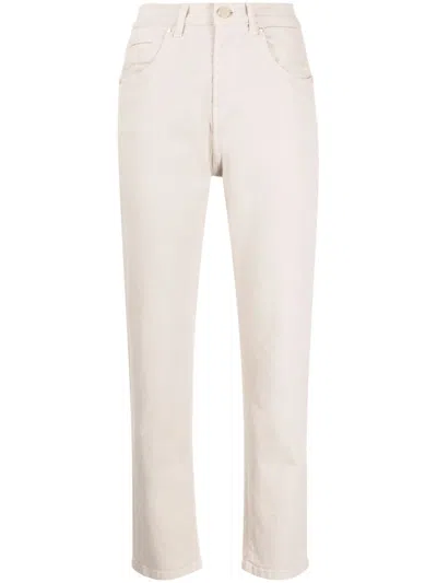 Lorena Antoniazzi High-rise Straight-leg Trousers In Brown