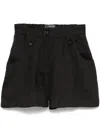 Lorena Antoniazzi High-waisted Black Organic Fibre Bermuda Shorts In Black