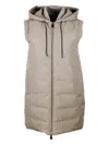 Lorena Antoniazzi Tech Fabric Jacket In Beige