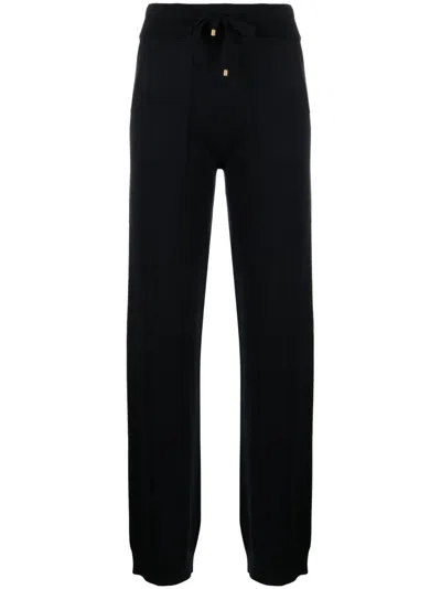 Lorena Antoniazzi Jersey-knit Track Pants In Blue