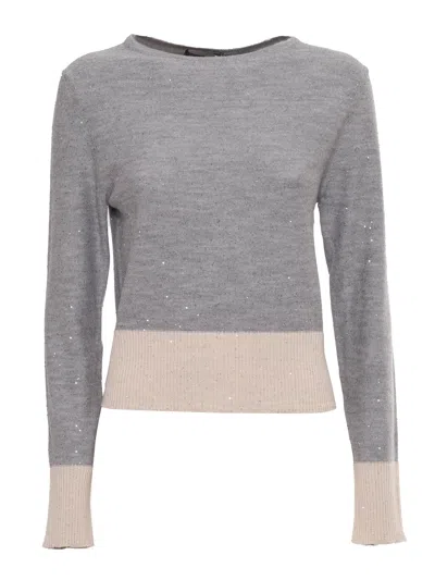 Lorena Antoniazzi Girocoll In Gray