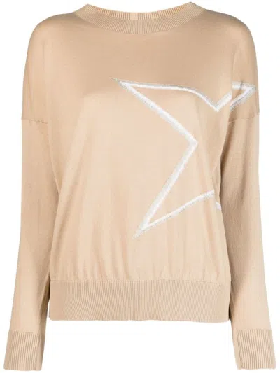 Lorena Antoniazzi Knit Boatneck Sweater In Neutral