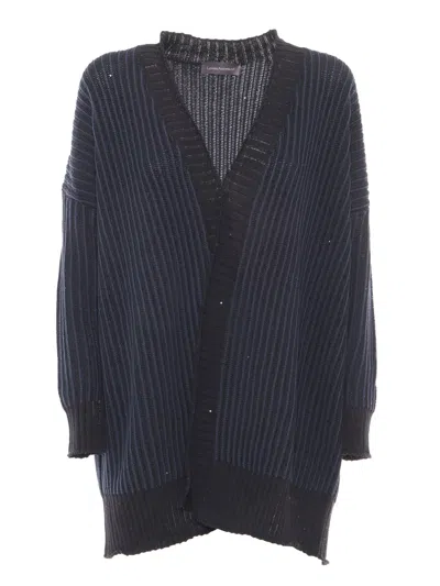 Lorena Antoniazzi Knit Cardigan In Black