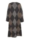 Lorena Antoniazzi Knit Coat In Gray