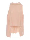 Lorena Antoniazzi Knitted Vest In Pink