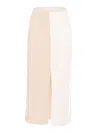 Lorena Antoniazzi Knit Skirt In Beige