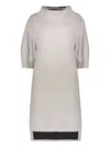 Lorena Antoniazzi Knitted Midi Dress In Grey