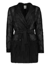 Lorena Antoniazzi Lace Jacket In Black