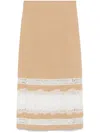 Lorena Antoniazzi Lace-trimmed Midi Shirt In Neutrals