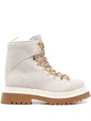 Lorena Antoniazzi Lace-up Fastening Boots In Metallic