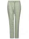 LORENA ANTONIAZZI LACED RIBBED TROUSERS