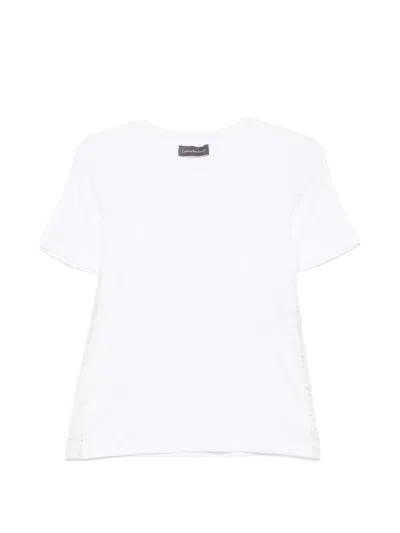 Lorena Antoniazzi Lace-trim T-shirt In White