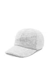 Lorena Antoniazzi Leather-strap Baseball Cap In Gray