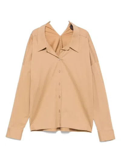 Lorena Antoniazzi Light Brown Twill Shirt