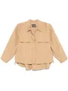 Lorena Antoniazzi Lightweight Shirt Jacket In Brown