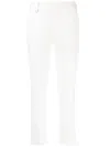 Lorena Antoniazzi Cropped Straight Leg Trousers In Weiss