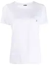 Lorena Antoniazzi Logo-embroidery Cotton T-shirt In Weiss