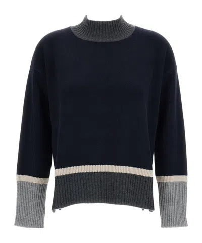 Lorena Antoniazzi Long-sleeved Turtleneck Sweater In Black