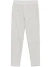 Lorena Antoniazzi Mélange-effect Trousers In Grey