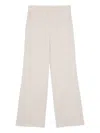 Lorena Antoniazzi Mélange-effect Trousers In Neutrals