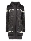 Lorena Antoniazzi Mid-length Cardigan In Black