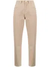 Lorena Antoniazzi Mid-rise Straight-leg Jeans In Brown
