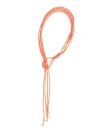 Lorena Antoniazzi Orange Beaded Necklace In Red