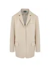 Lorena Antoniazzi Open-front Blazer In Neutral