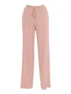 Lorena Antoniazzi Relaxed Fit Linen-blend Pants In Pink