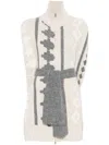 Lorena Antoniazzi Patterned Jacquard Cardigan In White