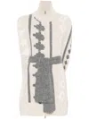 Lorena Antoniazzi Patterned Jacquard Cardigan In Neutrals