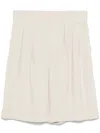 Lorena Antoniazzi Pleated Shorts In Neutrals
