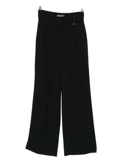 Lorena Antoniazzi Pleated Trousers In Black