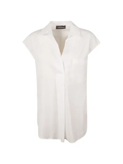 Lorena Antoniazzi Pocket-detail Cotton Shirt In Neutral