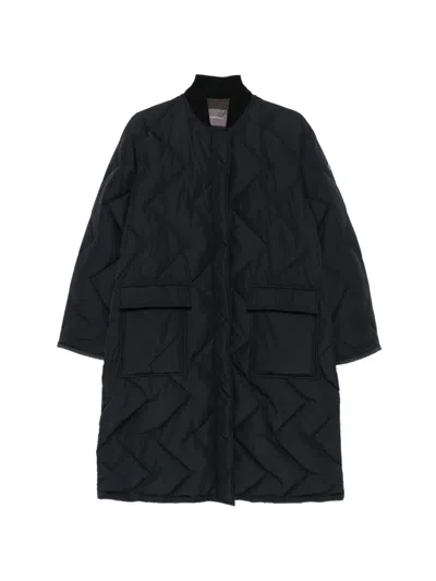 Lorena Antoniazzi Quilted Padded Coat In Blue