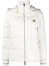 Lorena Antoniazzi Quilted Puffer Jacket With High Collar In White
