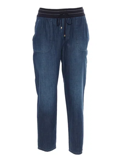 Lorena Antoniazzi Relaxed Fit Casual Straight Jeans In Blue