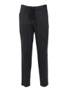 Lorena Antoniazzi Relaxed Fit Jogging Pants With Textured Finish In Black