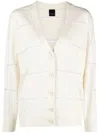 Lorena Antoniazzi Relaxed Fit Knit Cardigan With V-neckline In Neutral