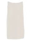 Lorena Antoniazzi Ribbed Midi Skirt In Neutral