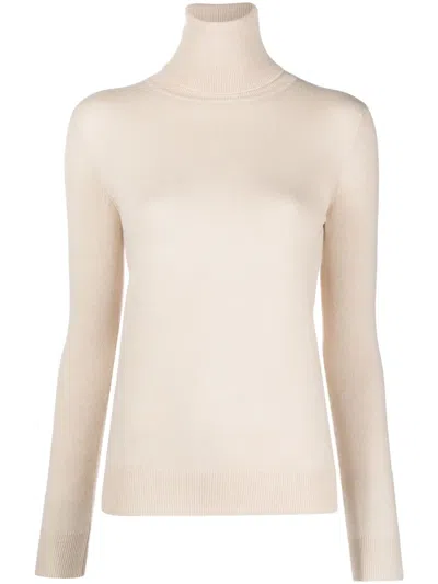 Lorena Antoniazzi Roll-neck Cashmere Jumper In Neutrals