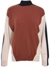 Lorena Antoniazzi Roll-neck Jumper In Brown