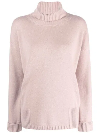 Lorena Antoniazzi Roll-neck Light Pink Knitwear Jumper