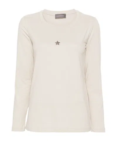 Lorena Antoniazzi Sagittarius Crystal-embellished T-shirt In White