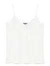Lorena Antoniazzi Top In Satinoptik In Weiss