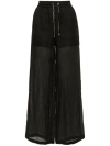 LORENA ANTONIAZZI SEMI-SHEER STRAIGHT-LEG TROUSERS