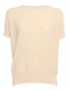 Lorena Antoniazzi Sequin-embellished Knitted Top In Neutral