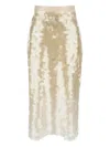 Lorena Antoniazzi Sequin-embellished Midi Skirt In White
